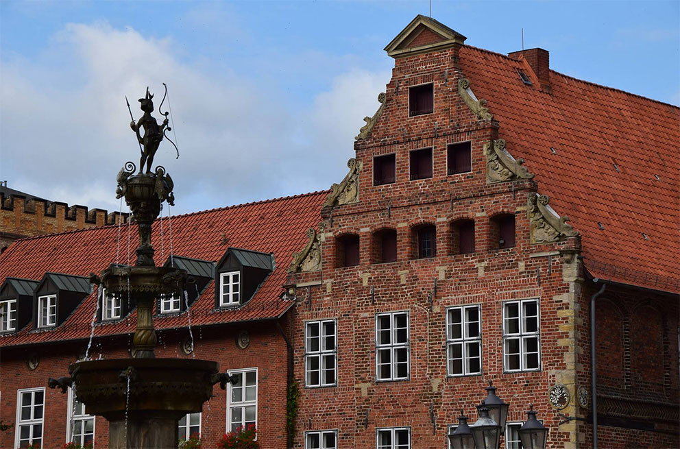 Lüneburg: Heinrich-Heine-Haus, in dem von 1822 bis 1826 Heines Eltern wohnten